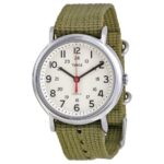 Timex T2N651, Men’s Weekender Olive Fabric Watch, Indiglo, 38MM Case, NEW