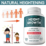 Height Growth Calcium Vitamin D Pills Natural – Promotes Bone Growth