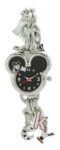 Disney cute charming Women’s Mickey Mouse Shaped Dial Charm Bracelet Watch