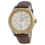 Ferragamo Men’s FQ1030013 Lungarno Gold Ion Swiss Automatic ETA 2824-2 Watch