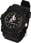 Aquaforce USMC US Marines Black Tactical Water Resistant Field Watch