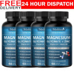 Magnesium Glycinate 500mg High Absorption,Improved Sleep,Stress & Anxiety Relief