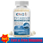 Potassium Magnesium Supplement 300mg, Support Bone & Muscle Health 120 Capsules