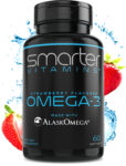 SMARTERVITAMINS – Strawberry OMEGA-3 FISH OIL, AlaskOmega®, NO Fishy Burps.