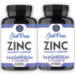 JUST PURE ZINC WITH MAGNESIUM & B6 IMMUNE SYSTEM & MOOD SUPPORT COMBO 2PK