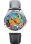 Adventure Time TV Series Genuine Leather Band Wrist Watch