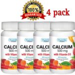 Yum-V’s Calcium Gummies with Vitamin D 500 mg 60 4 Pack Exp 7/2024