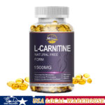 L-CARNITINE Capsules – Fat Metabolism – 1500mg – High Potency Better Performance