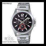 Casio Quartz Analog Black Dial MTP-E350D-1BVDF MTP-E350D1BVDF SHIPS FROM US