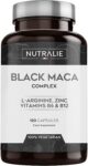 Black Maca Equivalent to 24,000 mg per 1200mg with L-Arginine Zinc B6 B12 Vegan