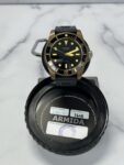 Armida A8 Brass Black Dial No Date. vintage lume, Extra Bezel & Strap