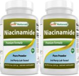 2 Pack Best Naturals Niacinamide (Vitamin B3) Pure Powder 8 OZ