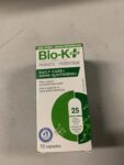 NEW! Bio-K Plus Probiotic Supplement 30 Billion CFU Vegan 15 Capsules 10/25