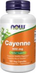 Supplements, Cayenne (Capsicum Annuum) 500 Mg, Herbal Support, 100 Veg Capsules