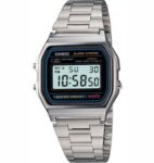 Casio A158WA-1,  7 Year Battery Classic Chronograph Watch, Alarm, Date, NEW