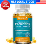 Probiotics Digestive Enzymes 120 Billion CFU Potency Immune Health 120 Capsules