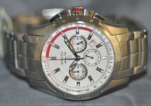 Bulova Men’s Marine Star Chronograph White Dial Stainless Steel Watch 96B013