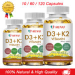 Vitamin K2 (MK7) with D3 10000 IU Bone Health Immunity Booster 10/60/120Capsules