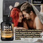Maca Root 10000mg Capsules – Sexual Health Libido Booster Vegan Panax Ginseng