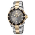 Invicta Men’s Watch Pro Diver Quartz Grey Dial Two Tone Steel Bracelet 22057