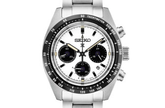 Seiko Mens  Prospex Speedtimer White Dial Stainless Steel Bracelet Watch SSC813
