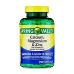 Spring Valley Calcium, Magnesium & Zinc Plus Vitamin D3 Coated Caplets, 250 Ct