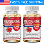 Blood Sugar Support Supplement , Berberine & Cinnamon, Metabolism – 2×60 Caps