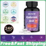 Hyaluronic Acid Supplements 250mg | 240 Capsules | with Vitamin C & Biotin, Skin