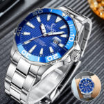 Waterproof Men Watch Classic Stainless Steel Quartz Business Luminous Wristwatch