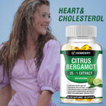 Citrus Bergamot Capsules 1500mg – 25:1 Extract, Organic Cholesterol Supplements