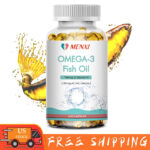 Omega 3 Fish Oil Capsules 3x Strength EPA &DHA 120 Softgels USA 2500mg 120 Pills