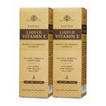 2 x Solgar Liquid Vitamin E with dropper 2 oz Fresh Made In USA Free Shipping