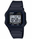 Casio W217H-1AV, Chronograph Watch, Black Resin Band, Alarm, Illuminator