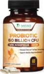 Probiotics 60 Billion CFU – Immune Support & Digestive Health Support, Non-GMO