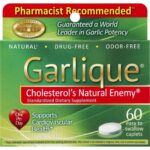 Garlique Cholesterol’s Natural Supplement Cardiovascular Health Caplets 60 ct