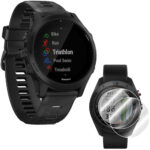 Garmin Forerunner 945 GPS Sport Watch (Black) w/ Screen Protector 2-Pack Bundle