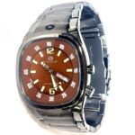 Freestyle Men’s Superbank Diving Surfing Watch Stainless Band Brown Dial Scuba