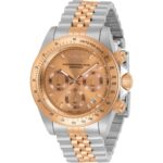 Invicta Men’s Watch Speedway Chronograph Two Tone Bracelet Rose Gold Dial 30994