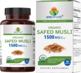 Brieofood Organic Safed Musli 1500mg 90 Veggie Tablets