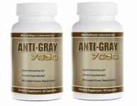 2 Pack Anti Gray 7050 Hair Saw Palmetto Catalase Max Strength Dietary Supplement