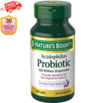 Acidophilus Probiotic Nature’s Bounty Supplement Digestive Health 120 Tablets