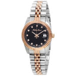 Mathey-Tissot Mathey III Quartz Crystal Black Dial Ladies Watch D810RN