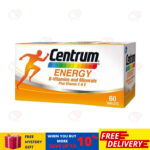 1X60’s New Centrum Energy B-Vitamins and Minerals + Vitamin C & E Free Shipping