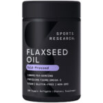 Vegan Flaxseed Oil 1200mg w/ ALA Omega 3 180 Softgels Non-GMO