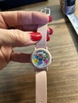 Vintage RARE Bubble Watch EUROPE Out of Time 80’s Airplane Watch Pink Strap