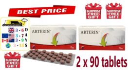 Arterin-Cholesterol,Cardiovascular,Blood Vessels -2 x 90 Tablets