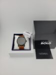 Movado Bold Men’s Brown Leather Strap Black Dial Watch – 3600489 ($795 MSRP)