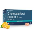 Chewable Cholecalciferol Vitamin D3 60000IU Immunity Bones Muscles Joints 40 Tab