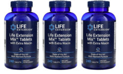 Life Extension Mix Tablets with Extra Niacin, 3X240 Tablets