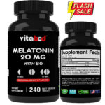 Melatonin 20mg High Potency Natural Sleep Aid Berry Flavor 240 Fast Dissolve TAB